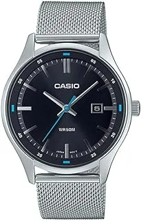 Casio Men's Watch - MTP-E710M-1AVDF Black Dial, Silver Band