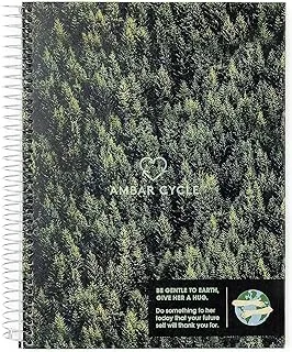 Ambar 80 Sheets 80 GSM Cycle Hard Cover Spiral Note Book, A5 Size, Blue