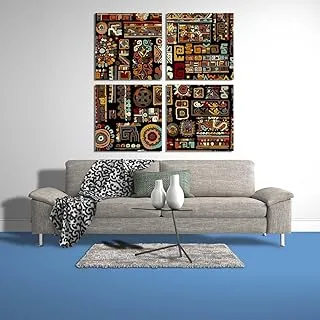 So Demanding, Canvas wall art, Multicolour, Canvas, 4 Pieces, 60 x 60 By(BPA®)