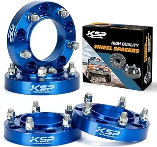 KSP 5x150mm Wheel Spacers for Sequoia LX570 2008-2019, 1.25”(32mm) with 14x1.5 Studs Rim Spacers for 2007-2020 Tundra(Only 5 Lug),1998-2007 LX470，4Pcs Forged Hub Centric Tire Spacer