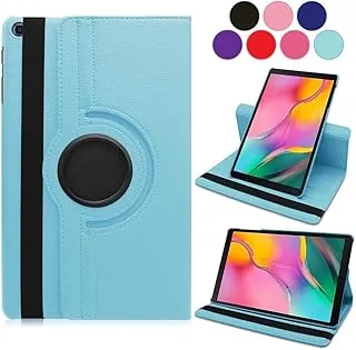 AWH Case for Tab S6 Lite 10.4 2020/2022 [P610/P615/P613/P619] Leather Smart Tablet Cover (Light Blue)