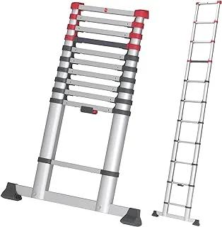 Hailo 9204015541 Aluminium Safety Telescopic Ladder 11 steps