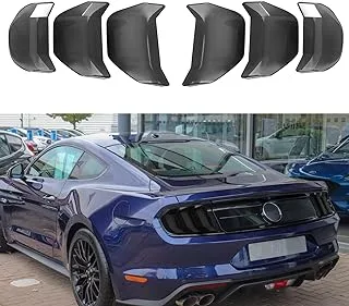 Danti Tail Light Lamp Cover Trim Exterior Accessories for Ford Mustang 2018-2023 Guard Frame Bezels Cover Smoked Black