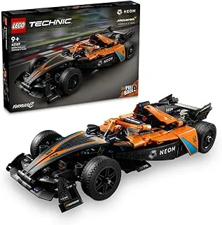 مجموعة سيارات سباق LEGO® Technic™ NEOM McLaren Formula E Race Car 42169 من مكعبات البناء؛ ألعاب للأولاد والبنات والأطفال (452 ​​قطعة) - متعددة الألوان