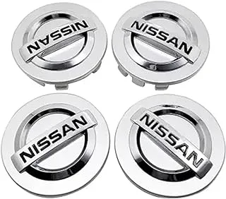 Sulfar 4pcs 54MM Car Wheel Center Hub Caps Badge Emblem Decal Wheel Cover for Nissan Qashqai Tiida Almera Altima Teana X-Trail