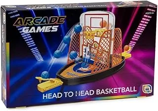 Arcade Games - Head To Head Finger Shooting Mini Basketball Tabletop Game 2 Player Fun Sports Novelty Toy for Adults Kids 6+