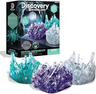 Discovery Mindblown 12-Piece Lab Crystal Growing Kit, STEM Toys for 8+ years