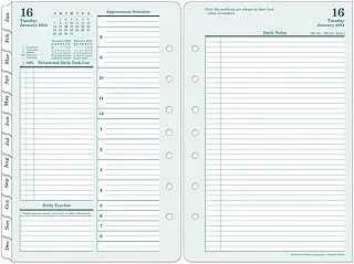 FranklinCovey - Original Two Page Per Day Ring-Bound Planner (Classic, Jan 2024 - Dec 2024)