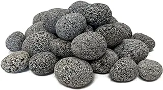 Midwest Hearth 100% Natural Lava Stones for Gas Fire Pit and Fireplace (Small (1/2