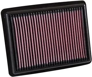 K&N Engine Air Filter: High Performance, Premium, Washable, Panel Replacement Filter: 2015-2017 (Civic IX Type R, Civic Type R), 33-3058