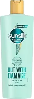 Sunsilk Collagen Blends Shampoo, for damaged hair, Out With Damage, Infused with Collagen + Niacinamide, 350ml