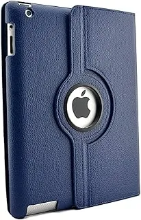 AWH Smart Cover Case for iPad 12.9, 360 Degree Rotating Stand, [Auto Sleep/Wake], Folio Leather Smart Cover Case for iPad 2020 2nd/3rd/4th Generation, Slim Lightweight Stand Cover, Blue.