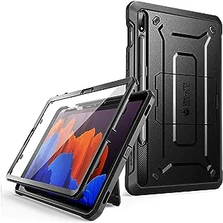 حافظة SUPCASE [سلسلة Unicorn Beetle PRO] مصممة لحافظة Galaxy Tab S7 (إصدار 2019)، حافظة حماية متينة لكامل الجسم مع واقي شاشة مدمج - أسود