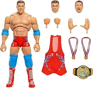 مجموعة شخصيات وإكسسوارات WWE Ultimate Edition Kurt Angle Action، مقاس 15.24 سم، قابلة للجمع، 30 نقطة مفصلية