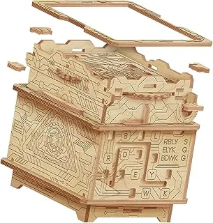 Orbital Box 3D Puzzles for Adults - 3-in-1 Wooden Puzzle Box - Escape Room in a Box - Gift Box Puzzle Games - Model Kit Gift Idea - Brain Teaser Puzzles - Wooden Puzzles for Adults - Brain Teasers