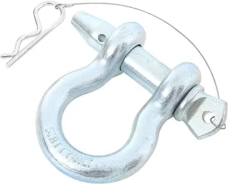 Smittybilt 3/4 inch D-Ring Shackle with locking pin - Zinc Finish Part S-B13049