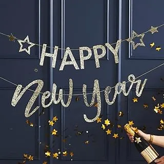 Happy New Year Gold Bunting