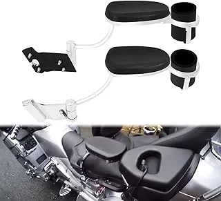 HDBUBALUS Passenger Armrests with Cup Holder Fit for Honda Goldwing GL1800 2001-2017