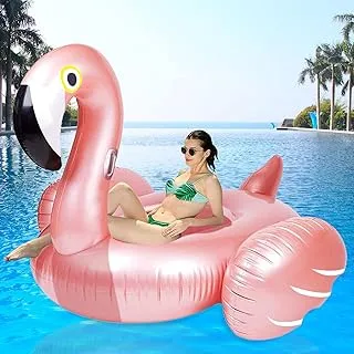 Giant Inflatable Flamingo Ride On Pool Float, 66