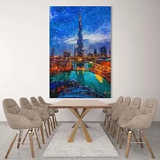 Towersand Sky, Canvas wall art painting, Multicolour, Canvas, 1 Piece, 30 x 45 cm By(BPA®)