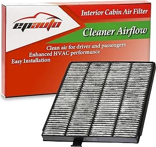 EPAuto CP813 (CF8813A) Replacement Cabin Air Filter includes Activated Carbon for Honda Odyssey (1999-2004), Pilot (2003-2008), Acura MDX (2001-2006)