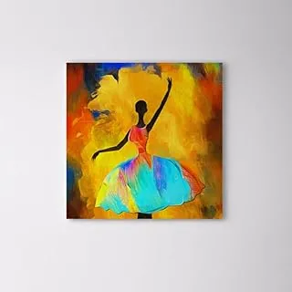 bpa Inside The Yellow Canvas Wall Art Painting Wallart Canvas - 120 X 120 Cm