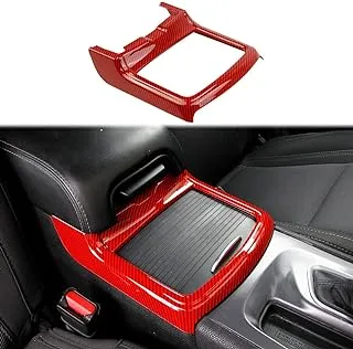 Carbon Fiber Cup Holder Cover Trim Decor Sticker for Dodge Charger 2015-2021/ Chrysler 300 2015-2021