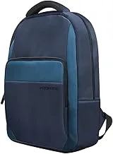 Promate Laptop Backpack, Lightweight Comfortable 15.6” Laptop Backpack with Secure Zippers, Water-Resistance, Multiple Compartments and Padded Straps for MacBook Air, iPad Air, XPS 13, Limber-BP Blue