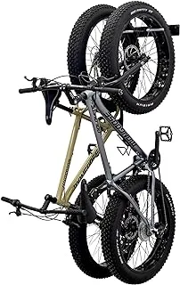 StoreYourBoard BLAT Bike Fat Tire Wall Rack, Holds 2 Bikes, Home and Garage Storage Hooks, Heavy-Duty Solid Metal Max 100 lbs