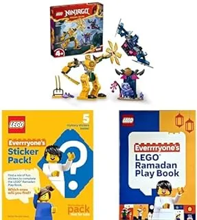 LEGO® NINJAGO® Arin’s Battle Mech 71804 Building Blocks Toy Set With LEGO Book & LEGO Surprise Stickers!