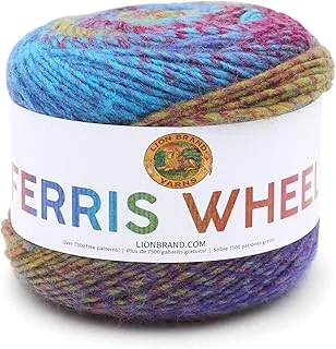 Lion Brand Yarn (1 Skein) Ferris Wheel Yarn, Vintage Carousel