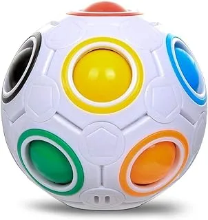 Rotating Magic Rainbow Ball Puzzle Toy - Multicolor