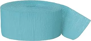 Unique 47171 Crepe Paper Party Streamer-24.6 m-Teal Colour