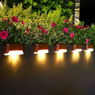 Phereu Solar Deck Lights Outdoor, 16 Pack Solar Step Lights LED Waterproof Patio Decor Solar Lights for Outside Railing, Stairs, Fence, Post, Yard and Driveway, Warm White