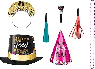 amscan New Years 2024 25 Person Kit Colorful Confetti