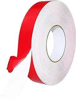 Biella™ 1 Inch Double Sided Foam Tape Outdoor And Indoor Heavy Duty Strong Weatherproof Adhesive Tape Used For Interior Decoration, Wall Installation, Car Decoration, Craft Making, Handmade (7.3mtr)