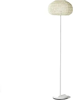 HomeBox Stark Metal Floor Lamp with Paper Rope Shade - 40x160 cm