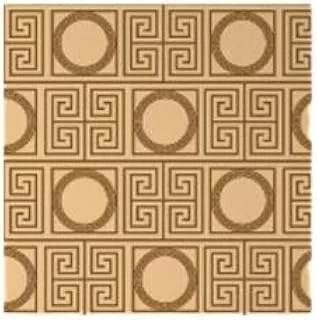 Bpa Squares and Circles Canvas Painting Wall Art, 80 cm x 80 cm Size, Brown