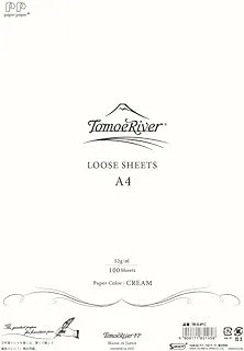 Tomoe River FP 52gsm Loose Sheet by SANZEN, 8.27 x 11.7 Inches (A4-Size), Cream, 100 Sheets/Pack (SR-A4P-C)