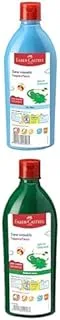 FABER-CASTELL Paints 500Ml Sky Blue + Paints 500Ml Brilliant Green