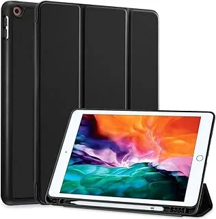 AWH Case for iPad 6th/5th Generation 9.7-Inch, 2018/2017 Model Rebound Slim Smart Case with Built-in Pencil Holder, Strong Magnetic Trifold Stand and Auto Sleep/Wake Fit iPad 9.7 Inch (Black)