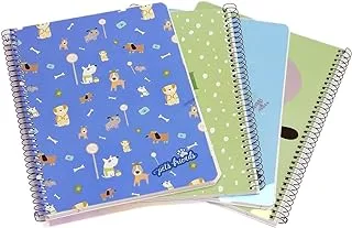 Ambar Pet Person Boy 80 Sheets Spiral Notebook 10-Pack, A5 Size