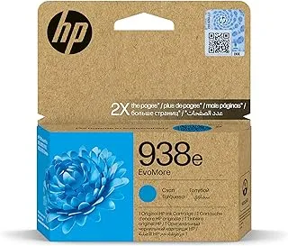 HP 938e EvoMore Cyan Original Ink Cartridge 4S6X9PE Works With Hp Officejet Pro 9720, 9730, 9120, 9120b, 9110b, 9130, 9130b