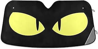 Scary Cat Eyes Car Windshield Sun Shades Sunshade Window Visor Cover Reflective UV Rays Protector Keep Your Vehicle Cool Foldable Retractable for Car Truck SUV