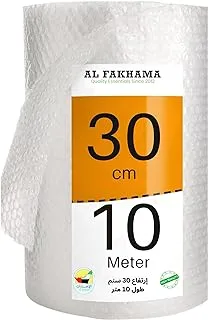 AL FAKHAMA Bubble Wrap [30 Cm x 10 Meters/12 Inches x 320 Ft ] High Density Bubble Cushioning Roll For Heavy Duty Packing, Durable And Moisture Resistant, For Packaging, Shipping And Moving - 1 Pack