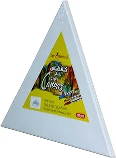 Triangular Blank Canvas 40Cm X 40Cm White - 100% Cotton Artist Canvas Boards For Painting, Acrylic Pouring, Oil, Water Color Paint Dry & Wet Art Media