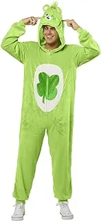 Rubie's Official Care Bears Good Luck Bear Adult Hooded Costume Unisex Fancy Dress Jumpsuit