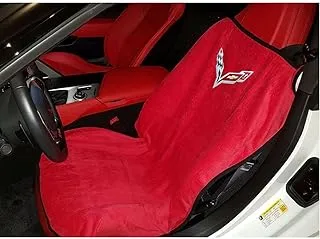 Seat Armour - Red Towel Seat Cover for Corvette C8