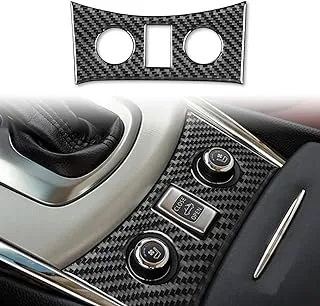 UOADA Center Console Seat Heating Button Cover Carbon Fiber Sticker for Infiniti G37 2008-2013 G35 2007-08 G25 2011 2012 Q60 2014 2015 Convertible