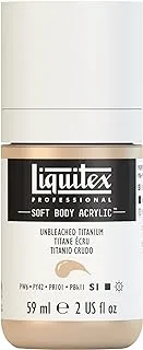 Liquitex Professional Soft Body Acrylic Paint, 59ml (2-oz) Bottle, Unbleached Titanium